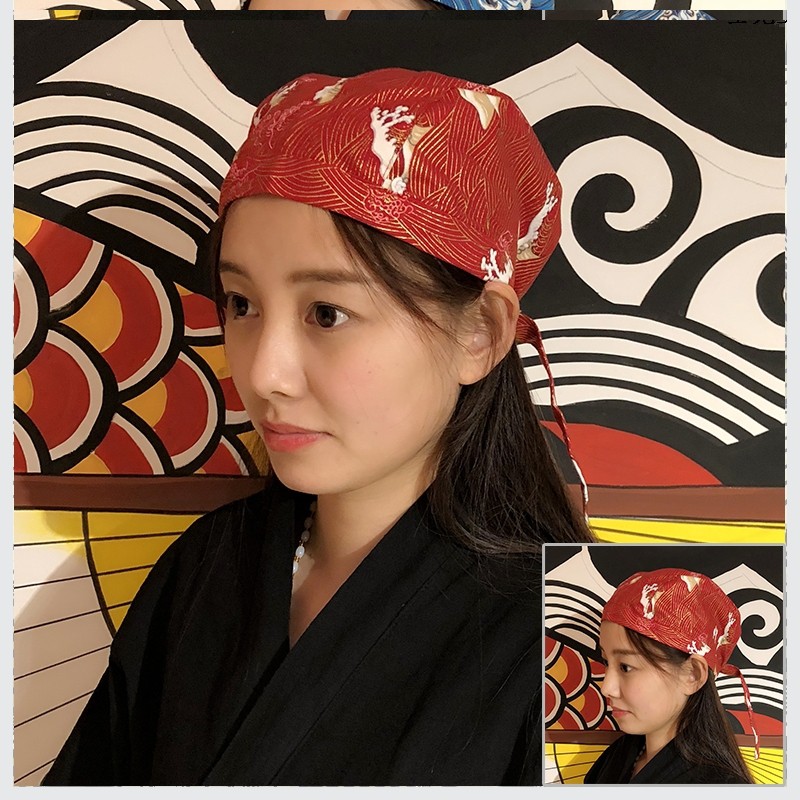 Mũ Turban Màu Đen Phong Cách Hip Hop Hàn Quốc