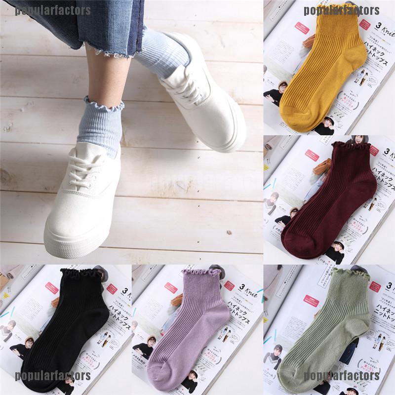 Vớ cotton Trơn Kiểu Công Chúa Dễ Thương Cho Bé