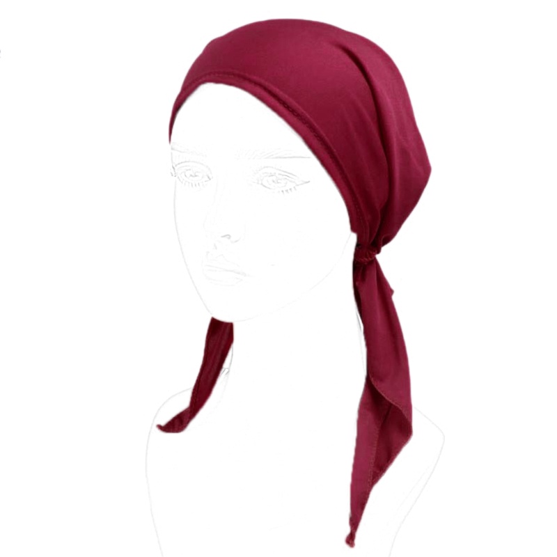 Khăn Trùm Đầu Màu Sắc Trơn Cho Bệnh Nhân Ung Thư