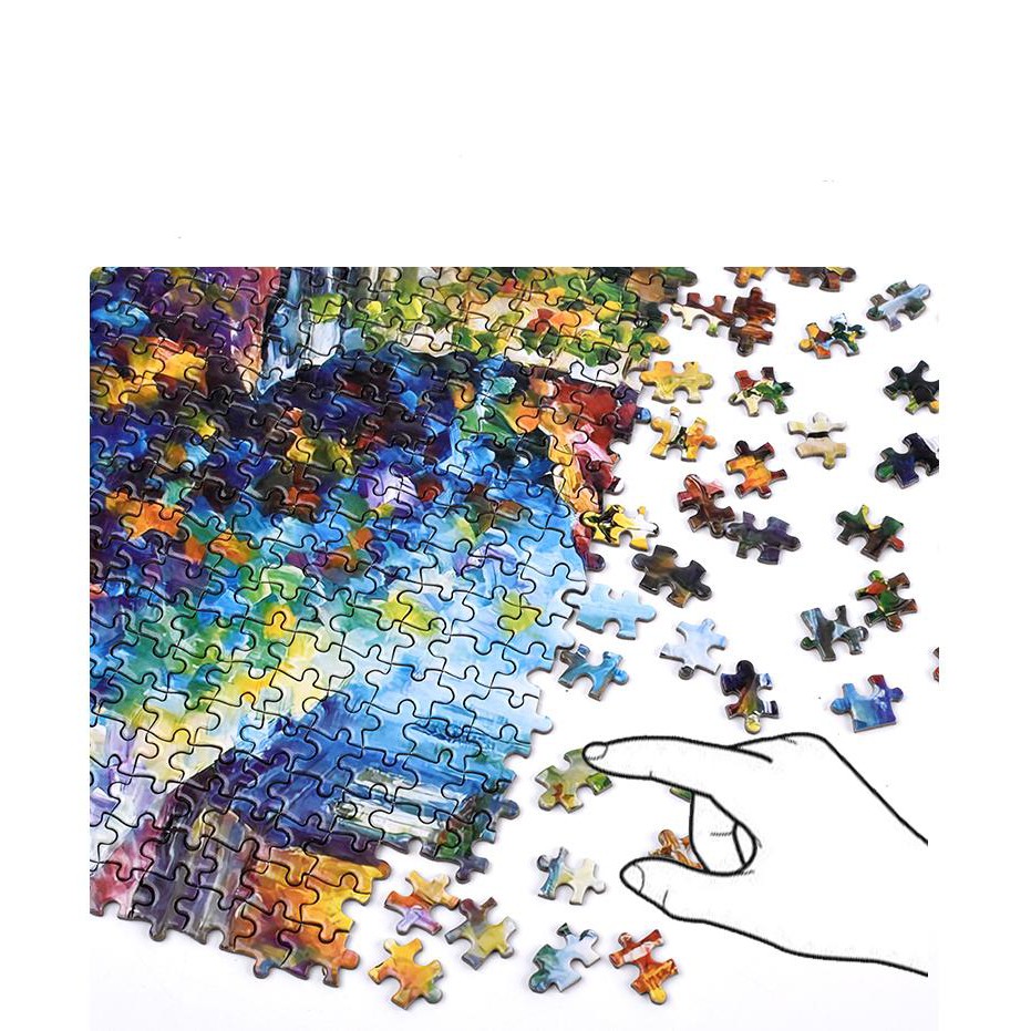 Bộ Tranh Ghép Xếp Hình 1000 Pcs Jigsaw Puzzle Tham Quan Sông Thanh Minh Bản Đẹp Cao Cấp-H30