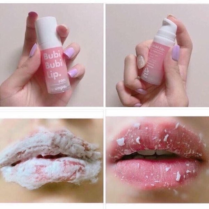 Tẩy tế bào chết môi dạng sủi bọt By Unpa Bubi Bubi Lip | BigBuy360 - bigbuy360.vn