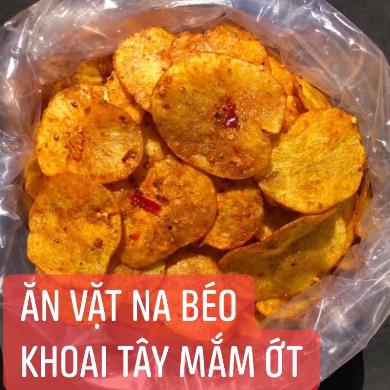 khoai tây mắm ớt - snack khoai tây Đà Lạt gói 200g