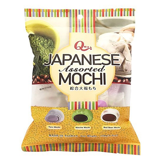 [FLASH SALE] Bánh Mochi Royal Family Đài Loan Thập Cẩm Trà Xanh Matcha, Khoai Môn, Đậu Đỏ 9 bánh 120g