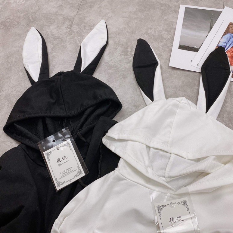 Áo hoodie tai thỏ kèm gấu siêu hot