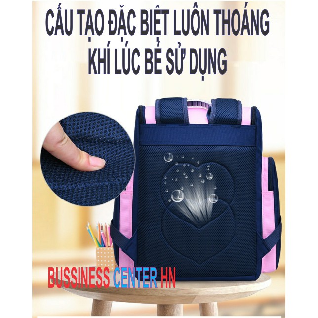 Balo cho bé hình thỏ gấu kiểu dáng siêu đẹp cho học sinh cấp 1 từ lớp 2 đến lớp 5, chống thấm nước quai cặp êm mềm