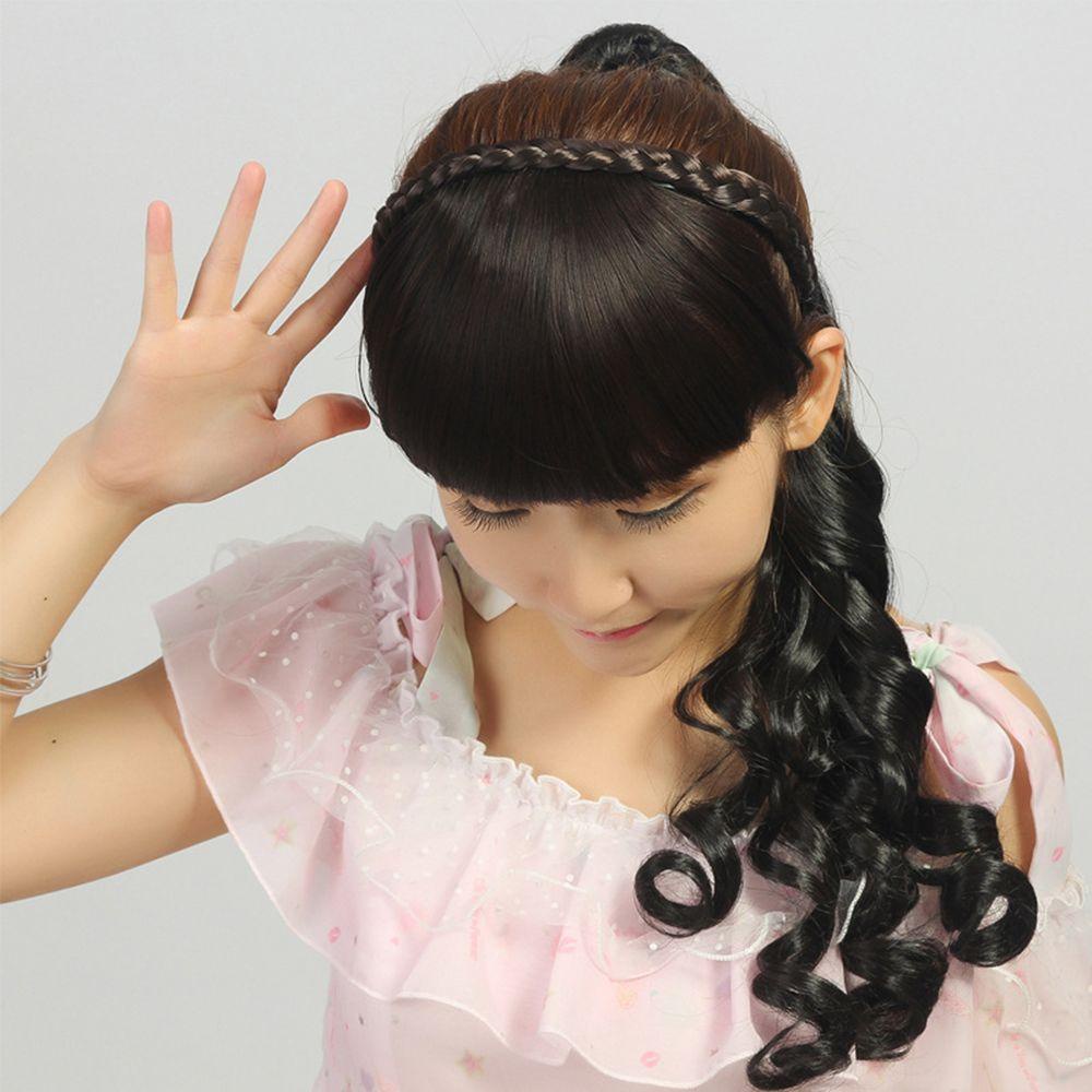 Tóc Giả Bện Sợi Tổng Hợp Tự Nhiên Kháng Nhiệt