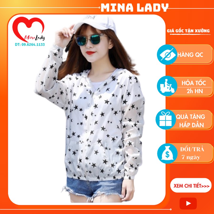 Áo gió hè thu chống nắng chất đẹp xì tin