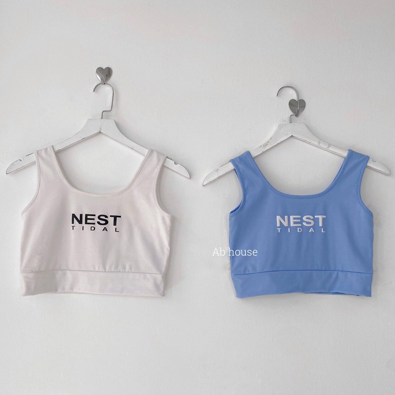 Áo Croptop 2 Dây Bra NEST Ullzang (Ảnh thật/Có sẵn)