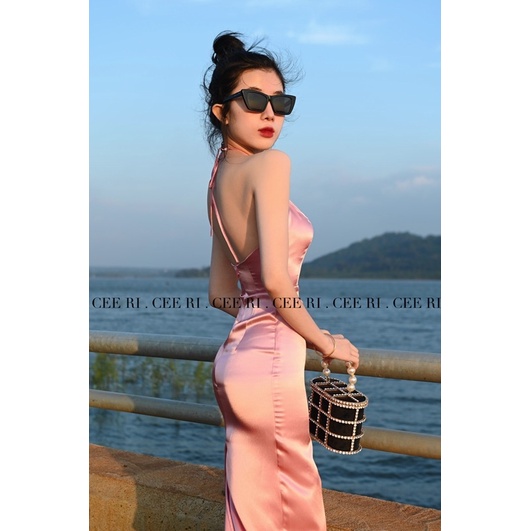 ( ẢNH THẬT - ĐƯỢC CHỤP BỞI CEERI ) Váy lụa yếm dây