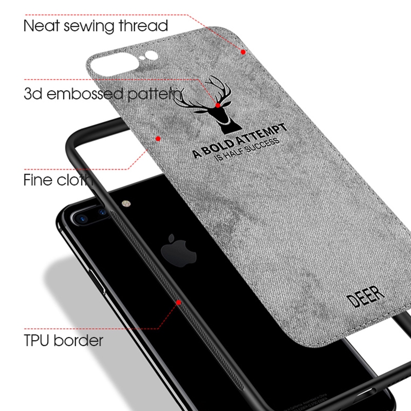 Casing for Meizu X8 V8 Pro M9 M8 M6 M5 Note 9 8 6 5 17 Pro 16th Plus 16X Silicone Case Leather TPU Cloth Fabric Deer Cover