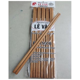 ĐŨA GỖ LÊ VÂN 1 BỊCH 10 ĐÔI VÀNG SÁNG