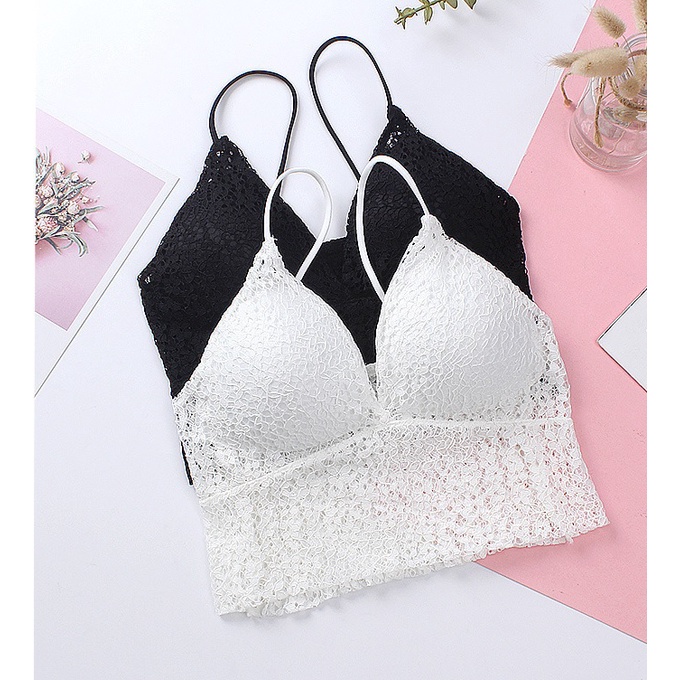Áo bra nữ ren hai dây cao cấp, thiết kế đơn giản, trẻ trung, dễ phối đồ, phù hợp dưới 60kg (MS 04064) Anna Shop