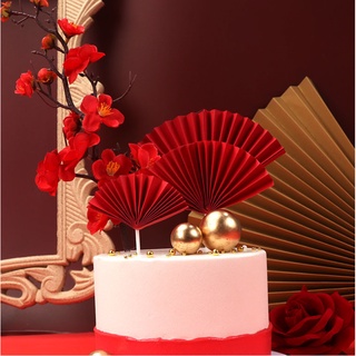 Set 5 Quạt Giấy Nhí Trang Trí Tết