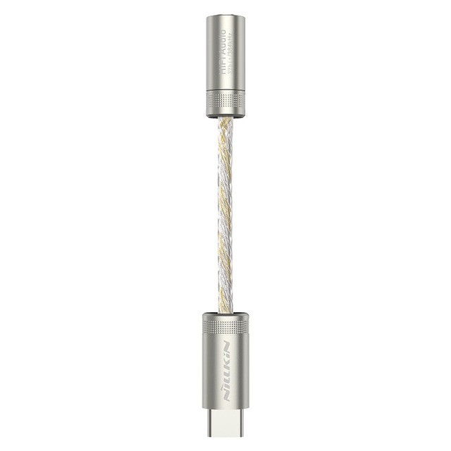 Đầu chuyển adapter Type-C sang jack tai nghe Audio 3.5mm hiệu Nillkin DAC Decoding Amplifier Pro 32bit / 384kHz