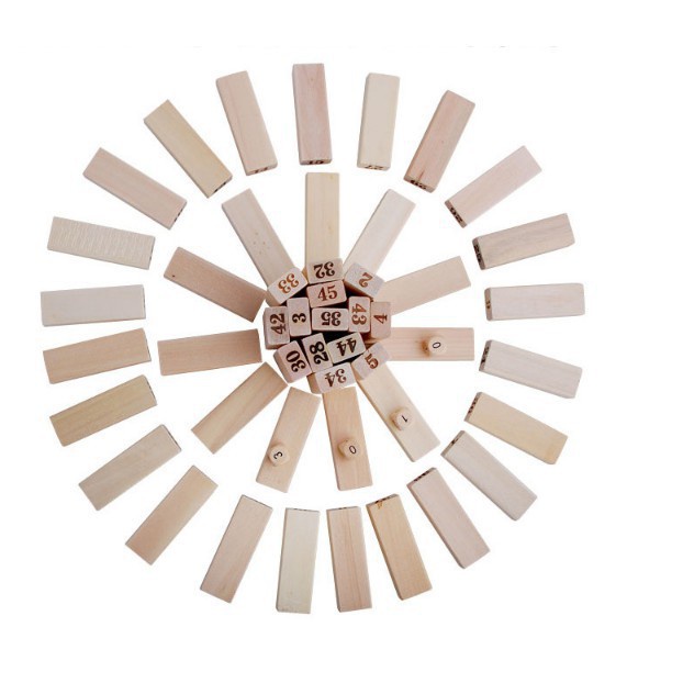 Bộ Đồ Chơi Rút Gỗ Loại To 48 Thanh Đồ Chơi Thông Minh Cho Bé