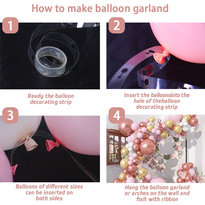 Bộ 101 Bong Bóng Latex Màu Kim Loại Trang Trí Tiệc Sinh Nhật