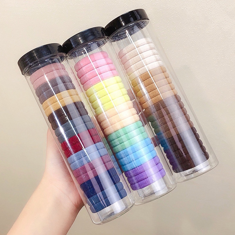 Dây Buộc Tóc Cao Su Co Giãn Không Đau Phong Cách Hàn Quốc Thời Trang Cho Nữ F982