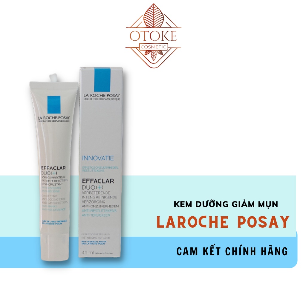 La Roche Posay Effaclar Duo Kem Dưỡng Giảm Mụn, Ngừa Thâm, Thông Thoáng Lỗ Chân Lông 40ml-OTOKE