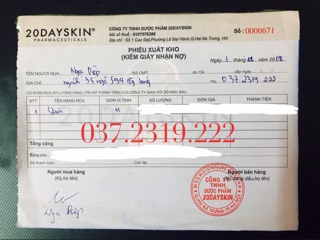 Thức uống làm đẹp 20dayskin (SP CHÍNH HÃNG - DATE MỚI).