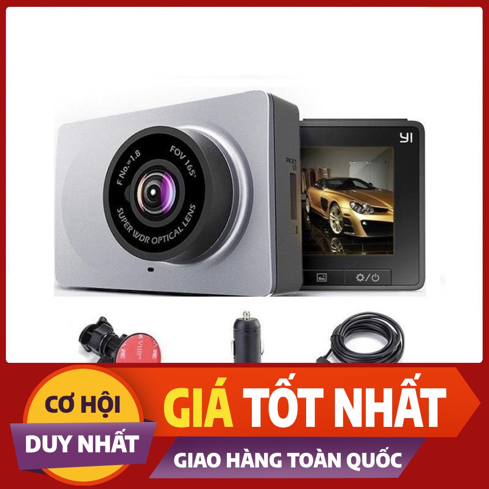 Camera hành trình Smartdash YI 2K Chính hãng- Độ phân giải 2K Tích hợp WiFi xem qua điện thoại. [ Giá Sốc ]