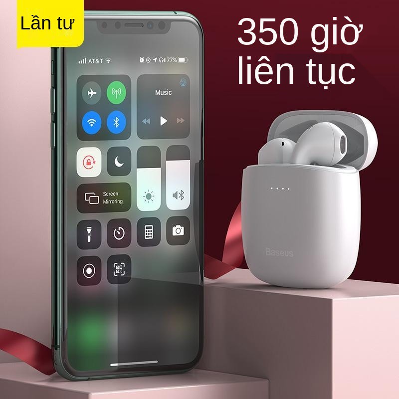 Tai nghe Bluetooth Baseus W04 chất lượng âm thanh cao, lâu bài hát, thích hợp cho Apple, Huawei, OPPO, Xiaomi, vivo