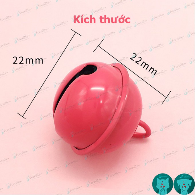 [LÚC LẮC]Chuông Xinh Đeo Cổ Cho Thú Cưng, Leng Keng Vui Tai, Dễ Nhận Biết Các Bé Đang Ở Đâu. KT: 22mm 4 Màu Sắc.