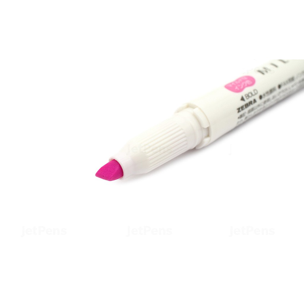 Bút đánh dấu hai đầu Zebra Mildliner Double-Sided Highlighter – Fine/Bold – Màu hồng tím (Mild Fuchsia)