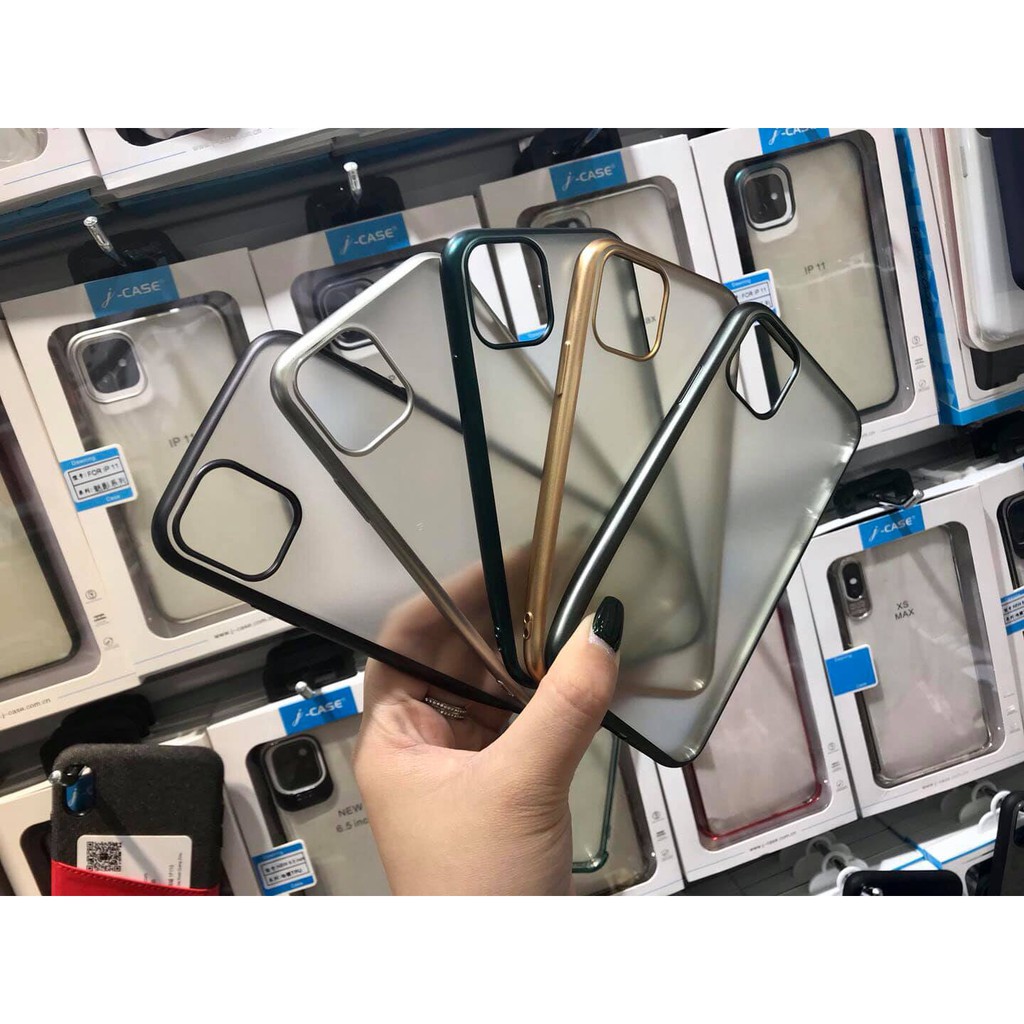 Ốp cho iP 12 J-CASE lưng nhám viền màu chính hãng