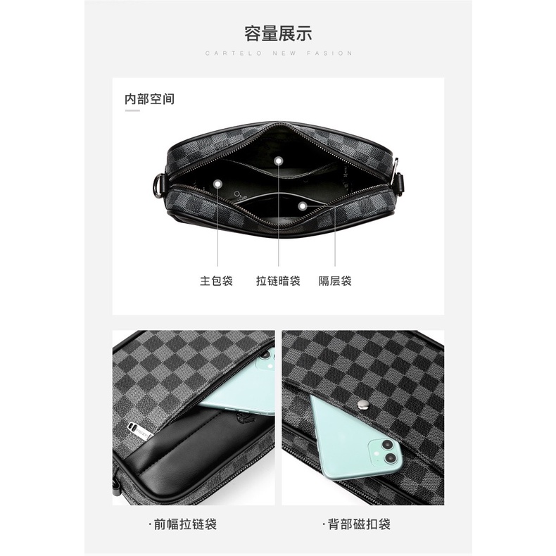 Túi xách da CARTELO chính hãng 100% có sẵn Túi xách nam nữ chất da siêu đẹp chất