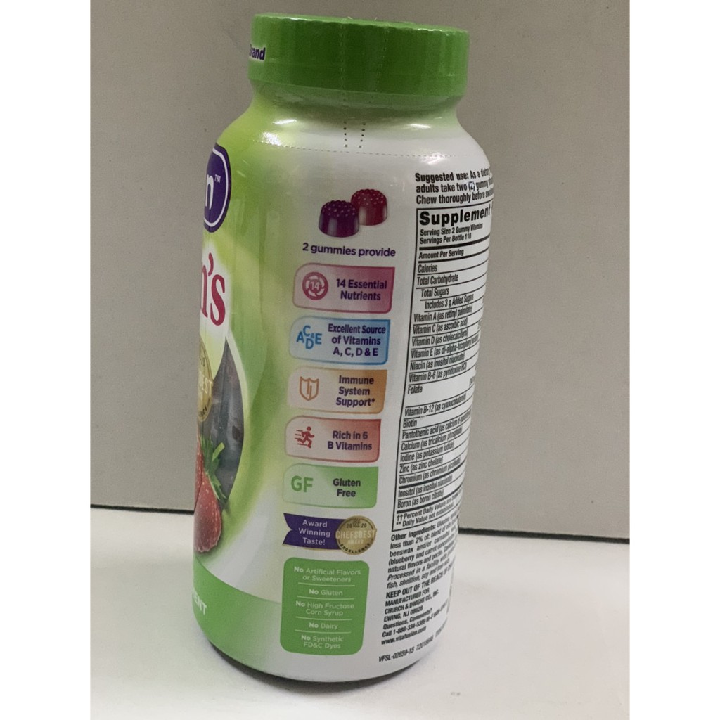 Kẹo dẻo Vitafusion Women Gummy Vitamins 220 viên dành cho phụ nữ | Thế Giới Skin Care