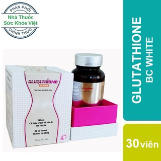 Glutathione BC White - Viên uống trắng da, mờ nám và tàn nhang (Lọ 30 viên)