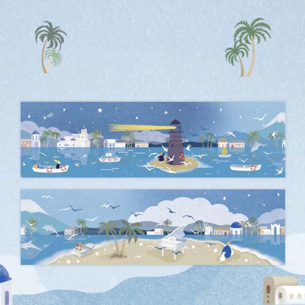 ELEGANT Băng Keo Dán Trang Trí Họa Tiết Hoa Xinh Xắn