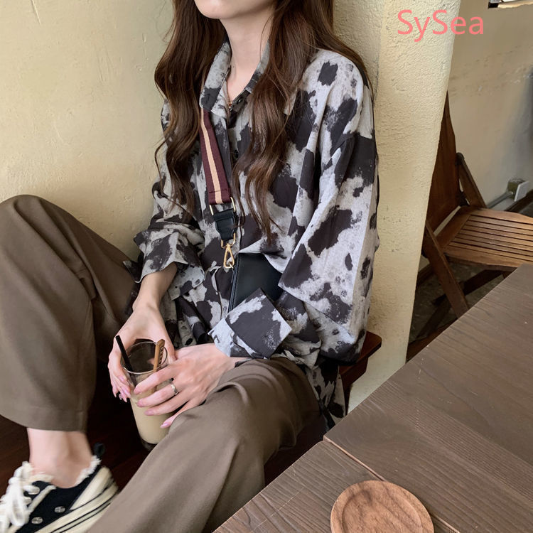 Áo Sơ Mi Chiffon Tay Dài Dáng Rộng Thời Trang Mùa Hè Cho Nữ