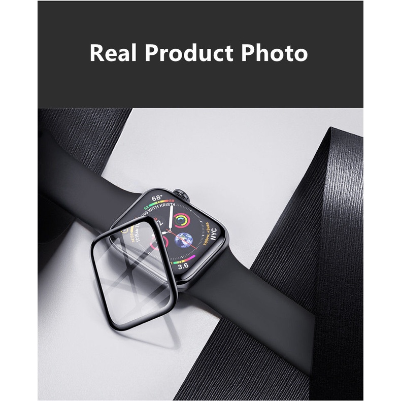 Miếng Dán Cường Lực Mềm Cho Đồng Hồ Apple Watch series 7 6 5 4 3 se T500 45mm 41mm 44mm 40mm 42mm 38mm 9D HD