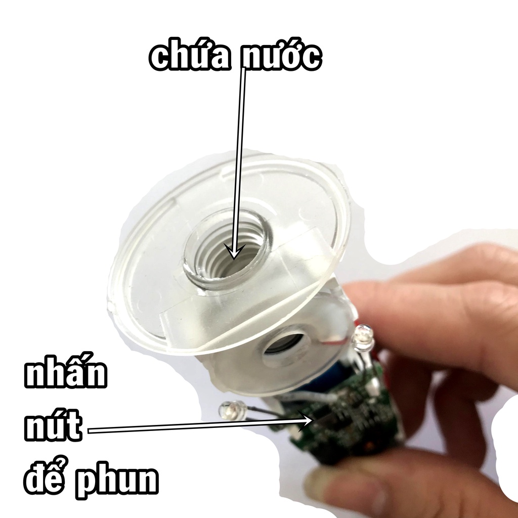 Bộ máy phun sương kiêm sạc dự phòng 5V1A - không vỏ