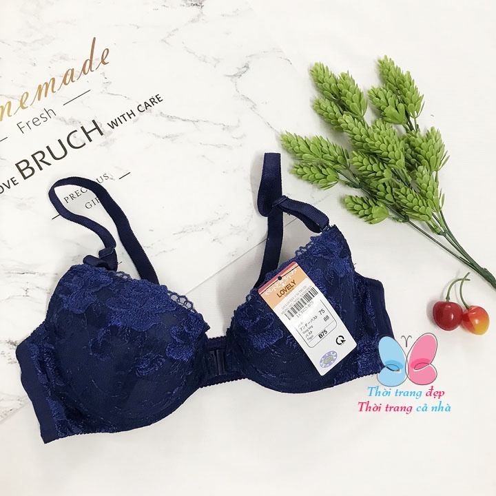 ÁO LÓT NỮ LOVELY CÀI TRƯỚC MỎNG REN KHÔNG MÚT CÓ GỌNG - AL002