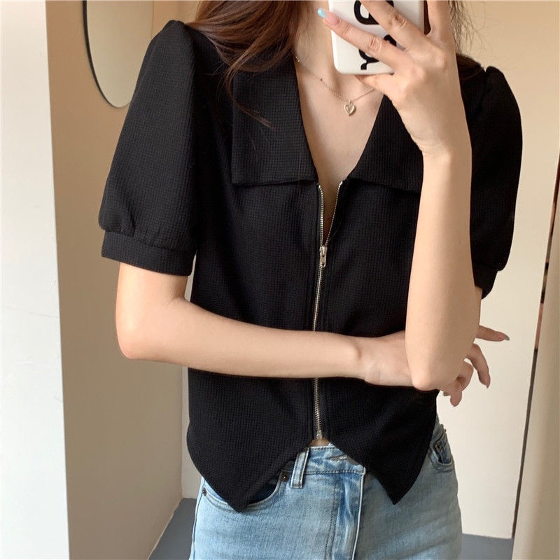 Áo Thun Dài Tay Dáng Ngắn Lệch Tà Thời Trang Cho Nữ JL-TX-532