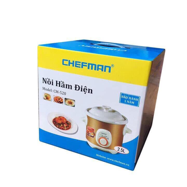 Nồi Hầm Cháo, Kho Cá Đa Năng CHEFMAN 2,5 Lít