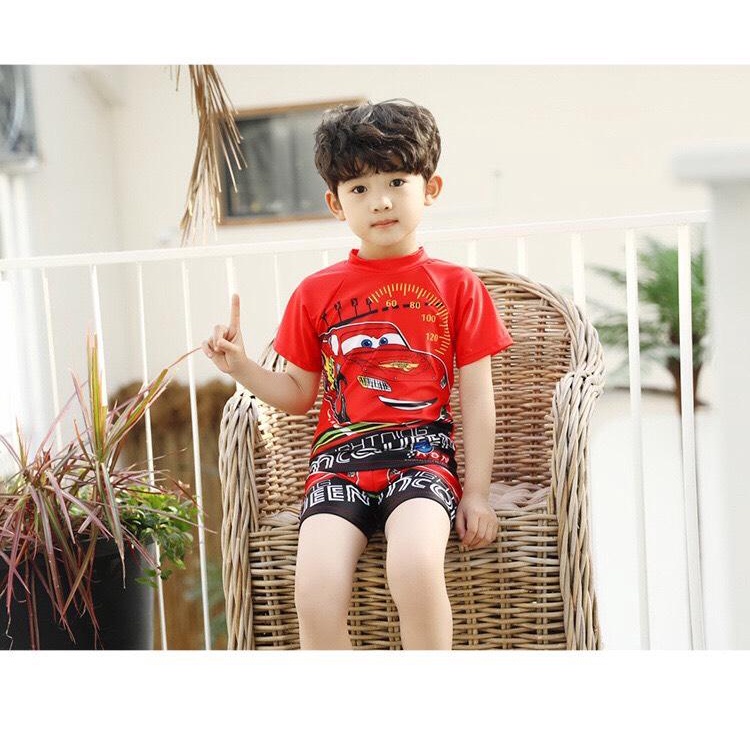 Bộ bơi cộc ô tô Đỏ McQueen