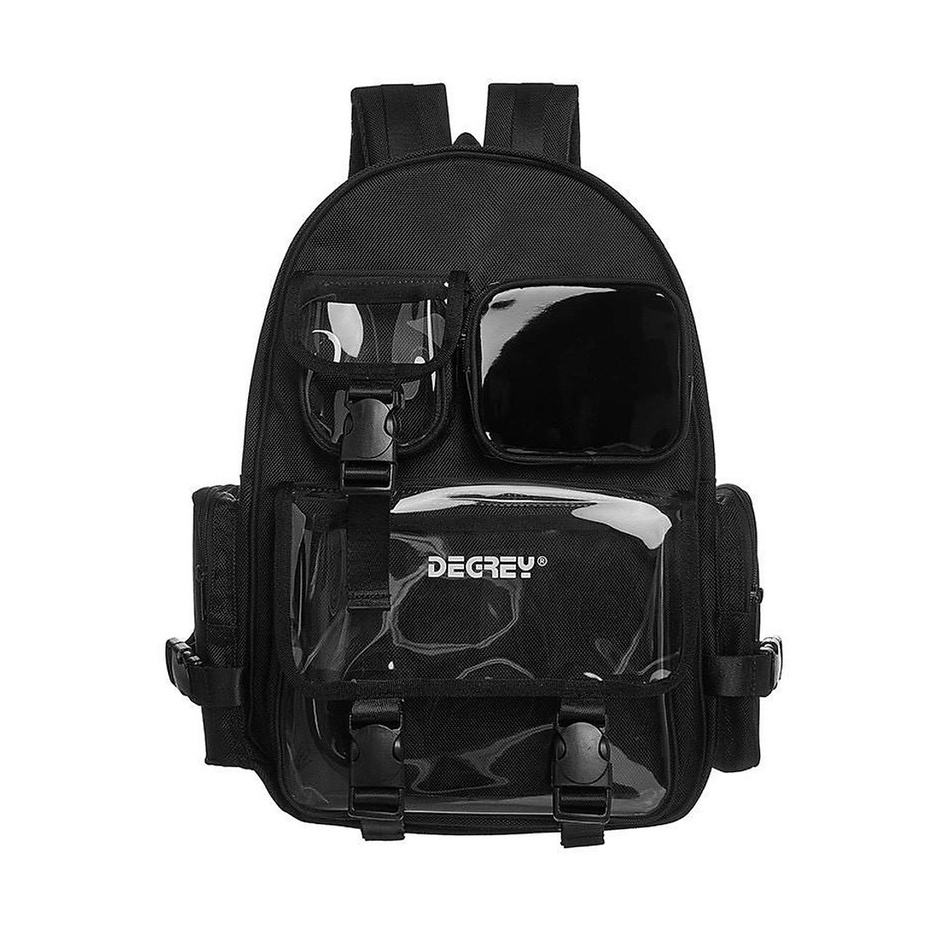 Balo Nữ Nam Cặp Sách Đi Học Degrey Backpack Màu Đen Cao Cấp Giá Rẻ Thời Trang Đẹp GUDEO