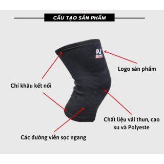Bó Gối PJ 601 Chính Hãng - Bảo Vệ Đầu Gối, Hỗ Trợ Tập Luyện Thể Thao, Tập Gym