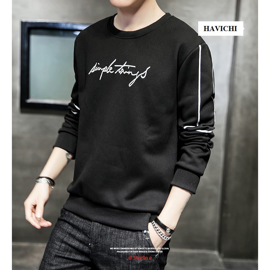 Sweater 💝 𝐅𝐑𝐄𝐄𝐒𝐇𝐈𝐏💝 sweater nam nữ áo thun nam tay dài trơn form rộng unisex nhiều màu dày dặn ấm áp nỉ bông đen trắng | BigBuy360 - bigbuy360.vn