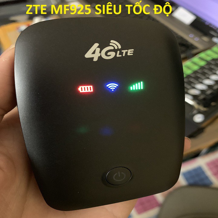 CỤC PHÁT SÓNG WIFI 4G ZTE MF925 - PHIÊN BẢN MÀU ĐEN, THIẾT KẾ NHỎ GỌN, TINH TẾ