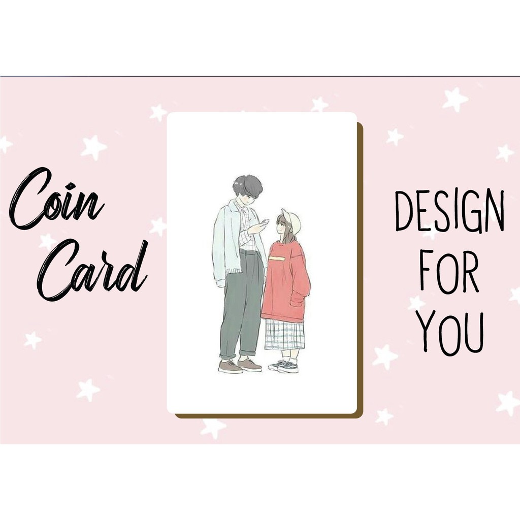 "👩‍❤️‍👨 COUPLE"( Decal dán Thẻ ATM, debit, thẻ từ, thẻ chung cư, bảo vệ thẻ) | Dán thẻ ATM COINCARD