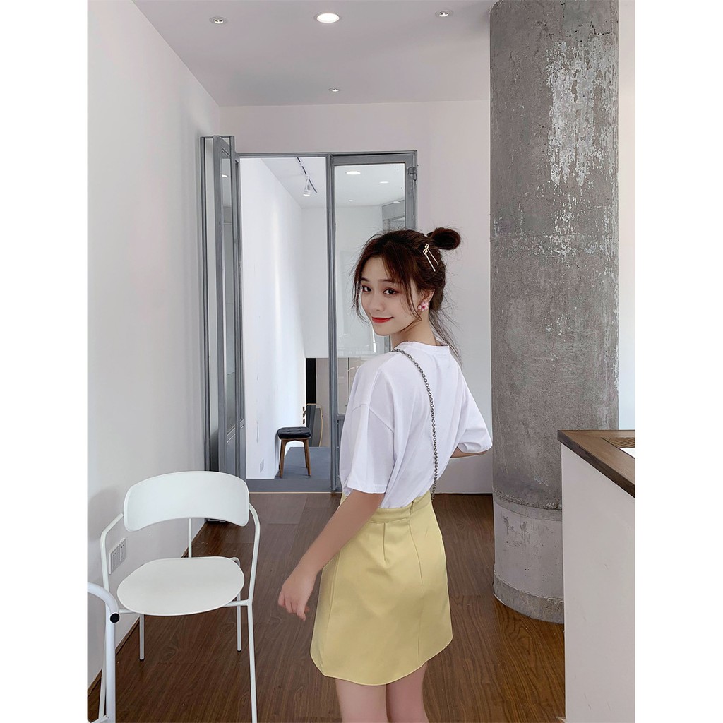 VÁY CHỮ A LƯNG CAO 4 MÀU NGỌT NGÀO PHONG CÁCH ULZZANG - PASTEL SKIRT