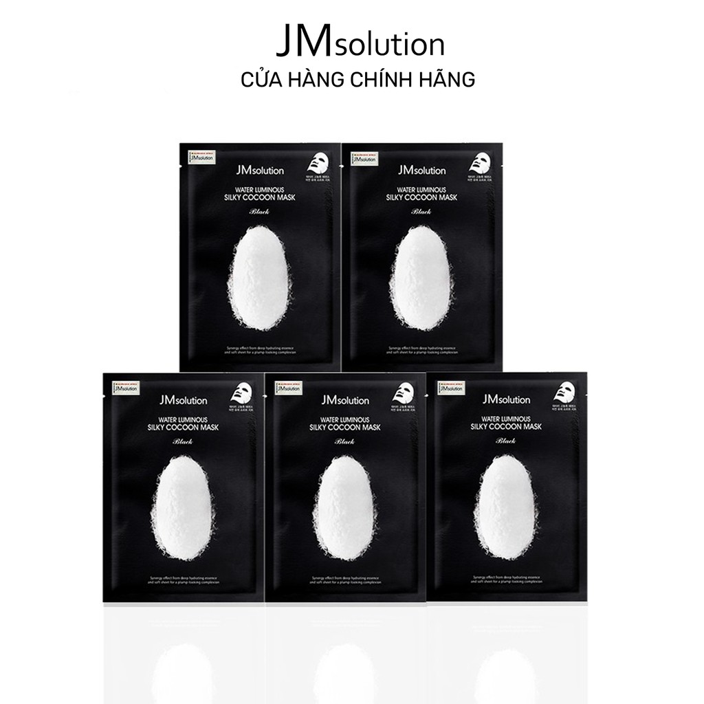 Combo 5 Mặt Nạ JMsolution Water Luminous Silky Cocoon Mask Làm Mềm, Cấp Ẩm Và Dưỡng Trắng Da 35ml x5