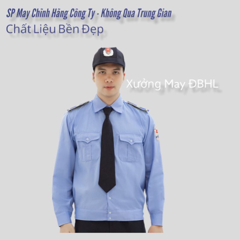 Áo Bảo Vệ, Đồng Phục Bảo Vệ, Áo Bảo Vệ Tay Dài Tay Chuẩn Theo Thông Tư BV03