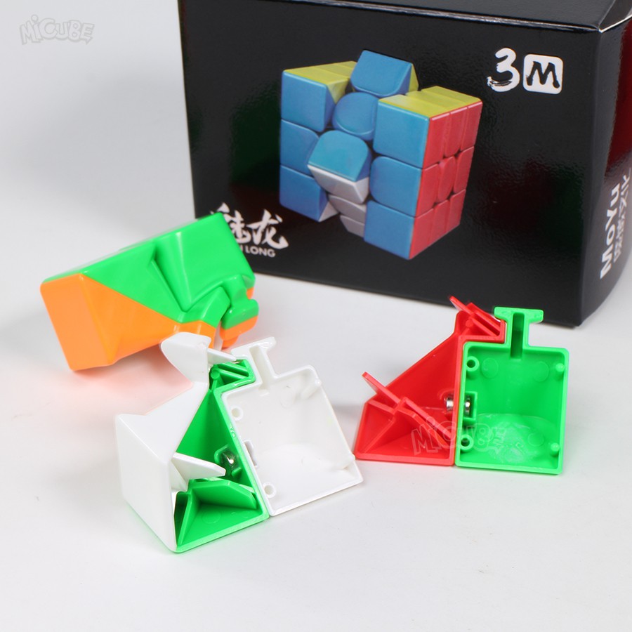 Rubik 3x3 Nam Châm Moyu Meilong 3M Stickerless - Rubik Nam Châm Từ Tính 3 Tầng 3x3x3 Phát Triển IQ