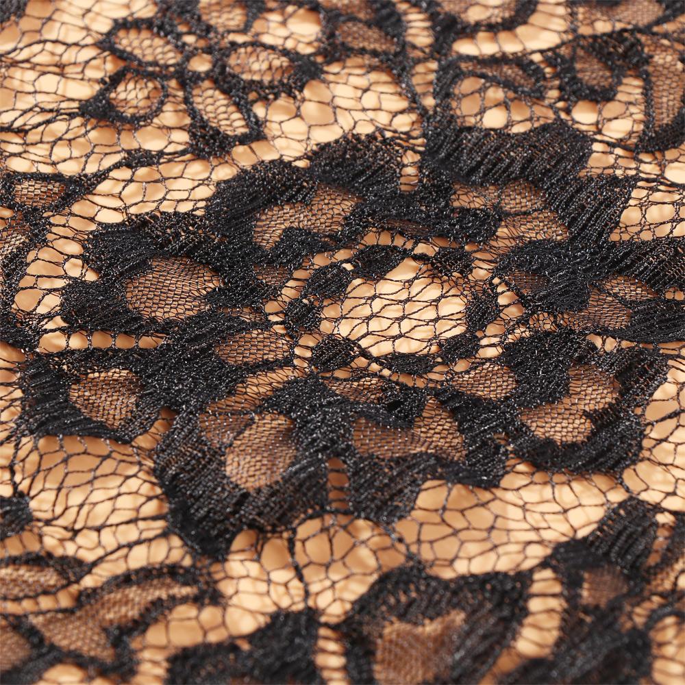 KUNHEV Vải Ren Lưới Thêu Hoa Mẫu Đơn Trang Trí Nhà Cửa DIY