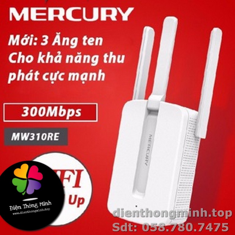 Bộ kích wifi 3 râu MW310re 300Mbps cực mạnh, 3 ăng ten,công nghệ số 24. Chuyên dùng quán cà phê